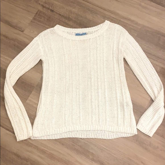 EUC Alice + Olivia White Knitted Sweater - Picture 1 of 5